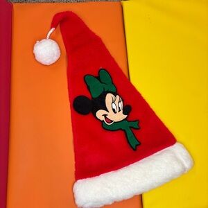 Mickey Unlimited Minnie Mouse Vintage Rare Santa Hat